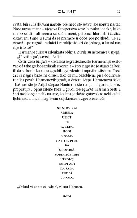 Olimp II deo, Den Simons - pogled 4