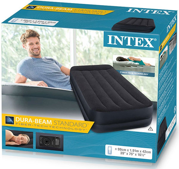 Intex krevet na naduvavanje sa Fiber-Tech tehnologijom i ugrađenom pumpom za naduvavanje 64122  - pogled 4
