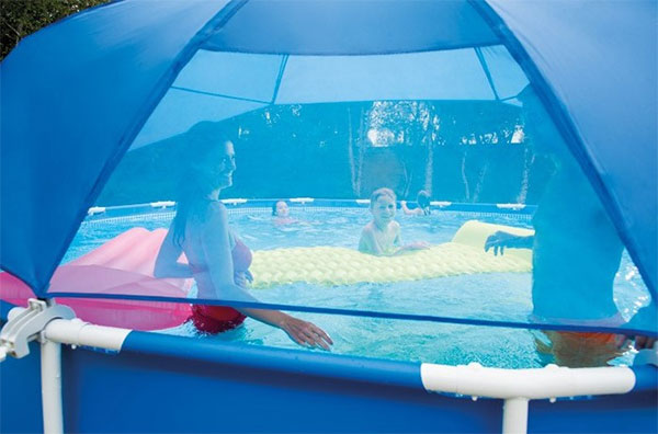 Suncobran za bazen - Zaštita od Sunca za bazene sa metalnom konstrukcijom Intex Pool Canopy 28050 - pogled 4