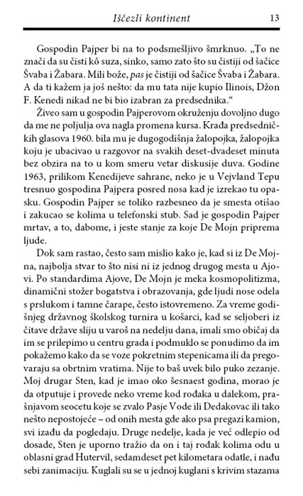 Iščezli Kontinent, Bil Brajson - pogled 4