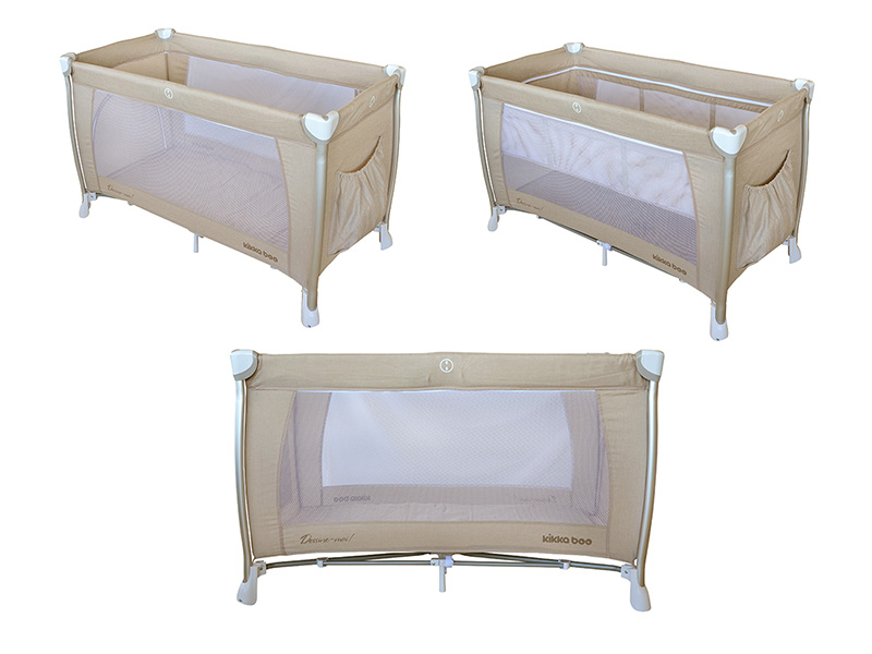 Kikka Boo Prenosivi krevetac DESSINE-MOI 2 nivoa Beige - pogled 4