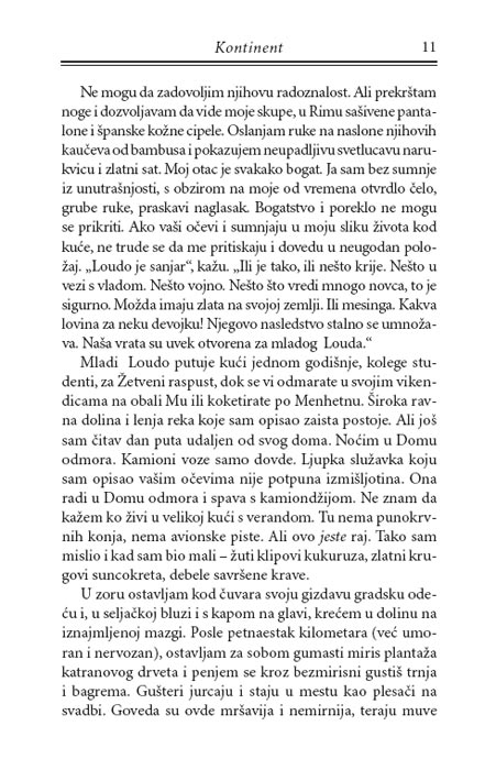 Kontinent, Džim Krejs - pogled 4