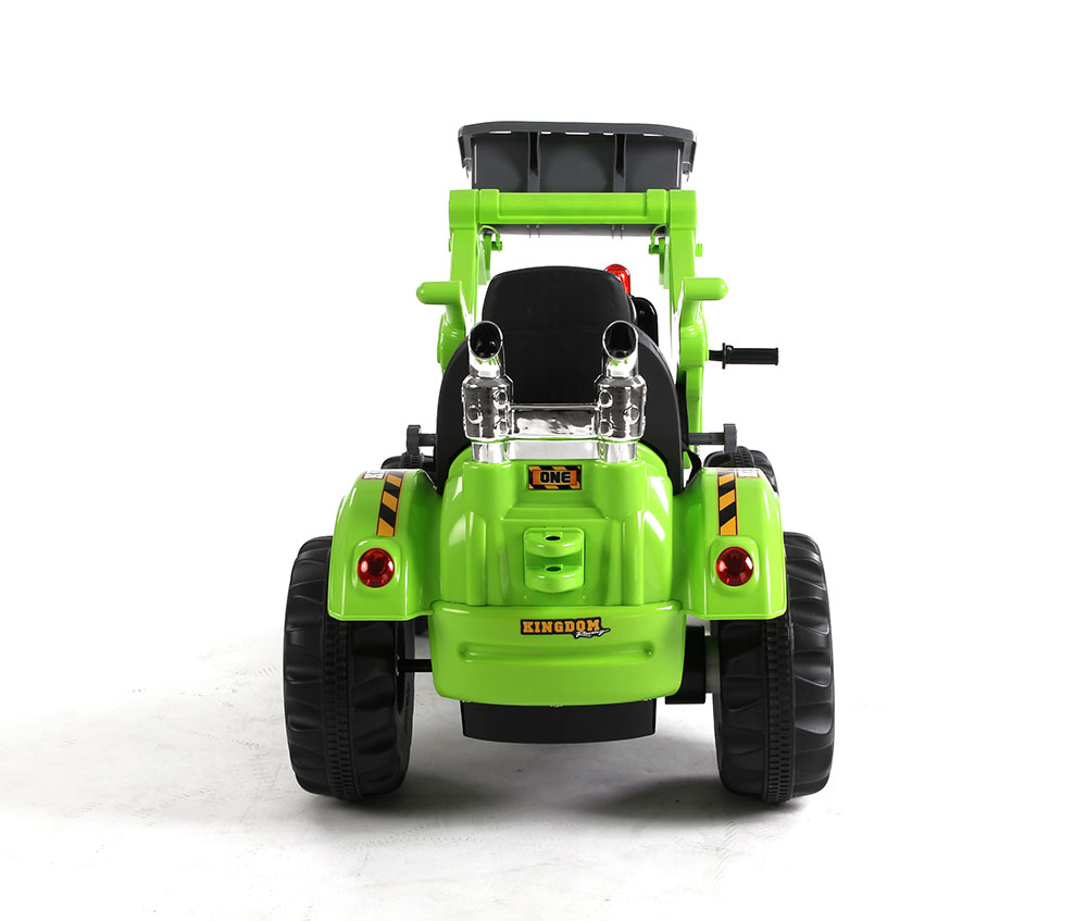 Dečiji zeleni Bager na akumulator - pogled 4