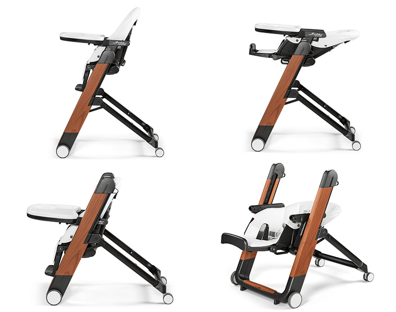 Peg-Perego Stolica za hranjenje SIESTA WOOD 2 u 1 Bianco - pogled 4