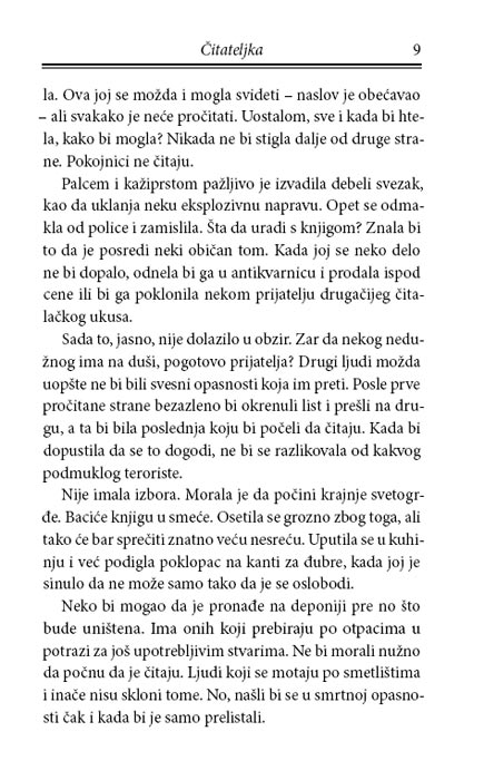 Čitateljka, Zoran Živković - pogled 4