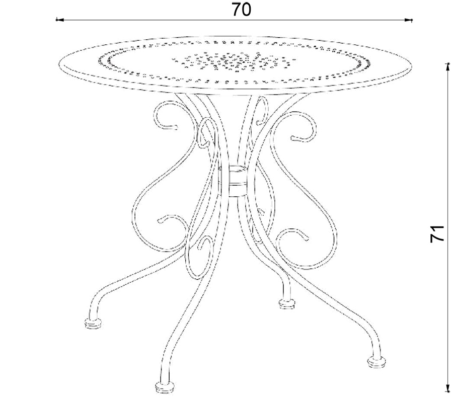 Balkonska Garnitura Moka - 2 Stolice i Sto - pogled 4