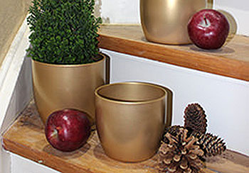 Soendgen keramička saksija Basel glamour 16cm zlatna - pogled 4