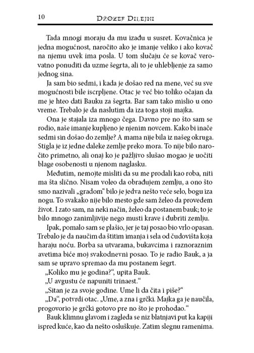 Baukov Šegrt, Džozef Dilejni - pogled 4