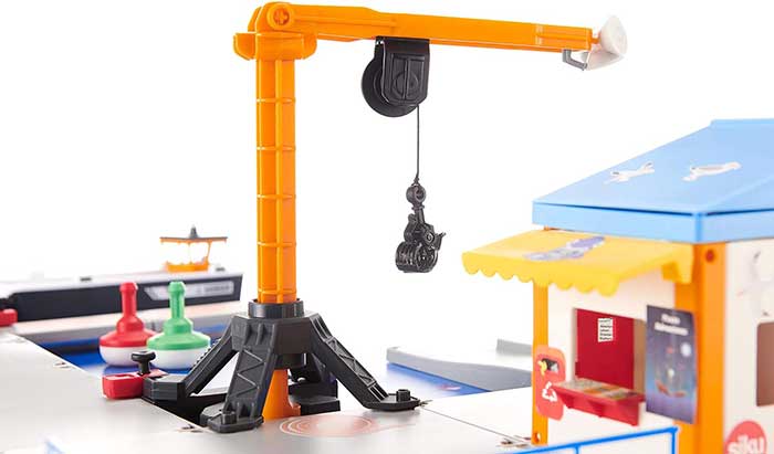 SIKU Igračka Pristanište sa brodom baržom 5512 - pogled 4