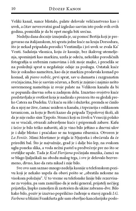 Alibi, Džozef Kanon - pogled 4