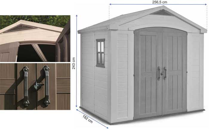 Baštenska Montažna Kućica - Šupa Keter Factor 8x6 CU 230451 - pogled 4