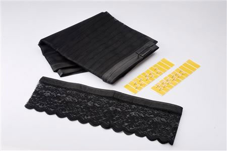 Zavesa sa magnetima - bela - pogled 4