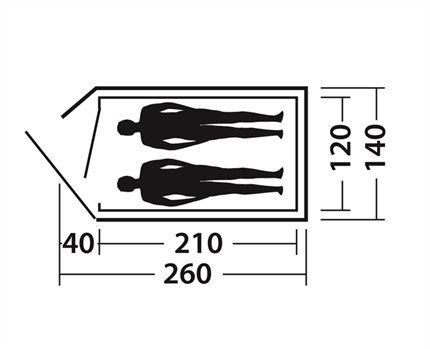 Easy Camp Šator za 2 osobe Meteor 200 120290 - pogled 4
