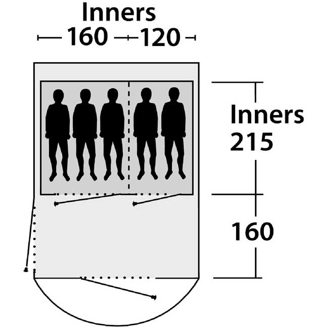 Outwell Šator za pet osoba Rockwell 5 110774 - pogled 4