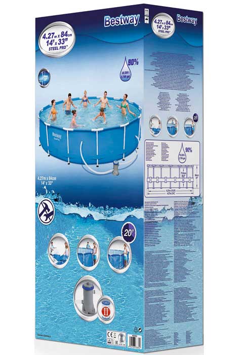 Bazen sa čeličnom konstrukcijom Bestway Copacabana 427x84 - pogled 4