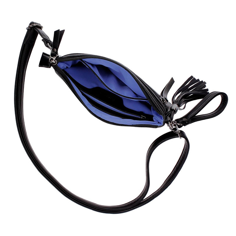 Pepe Jeans Ženska torbica na rame Croc Black 70250 - pogled 4