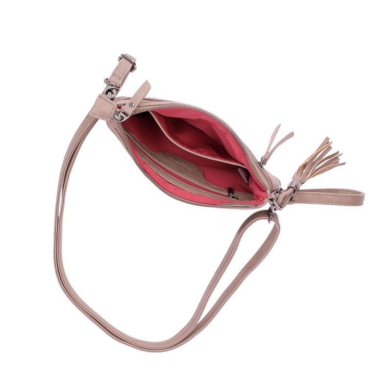 Pepe Jeans Ženska torbica na rame Croc Beige 70250 - pogled 4