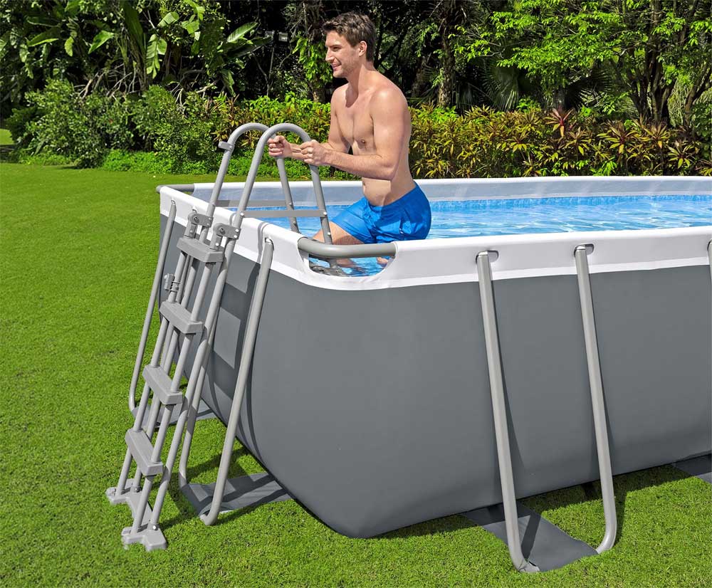 Bestway 56670 Pravougaoni bazen sa čeličnom konstrukcijom 488x244x122 - pogled 4