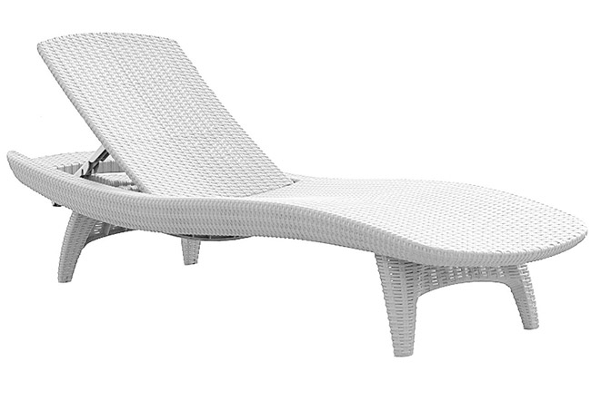 Ležaljka za Baštu i plažu Curver Keter Pacific White - pogled 4