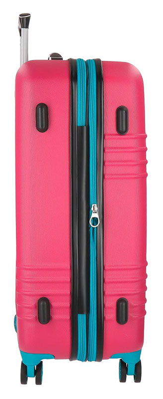 ABS Koferi za putovanja Roll Road India Fucsia 55795 - pogled 4
