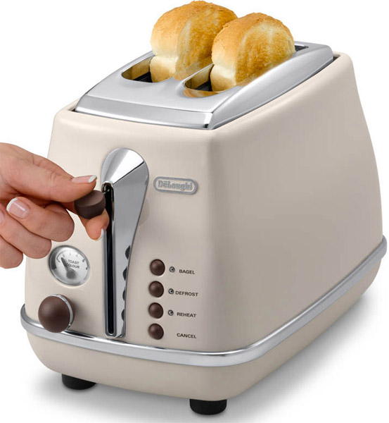 DeLonghi Toster Icona Vintage CTOV 2103 bež - pogled 4