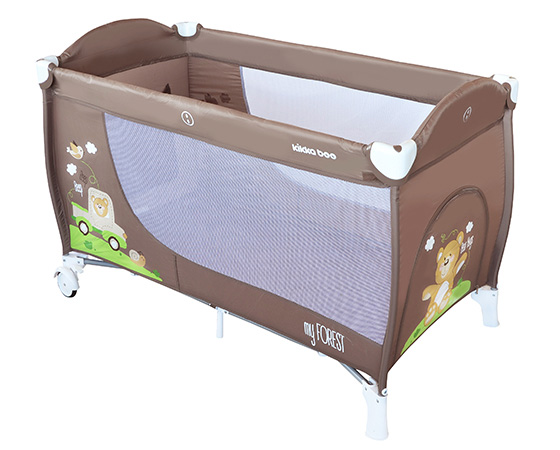 KIKKA BOO Prenosivi krevetac 2 nivoa MY FOREST Bear - pogled 4