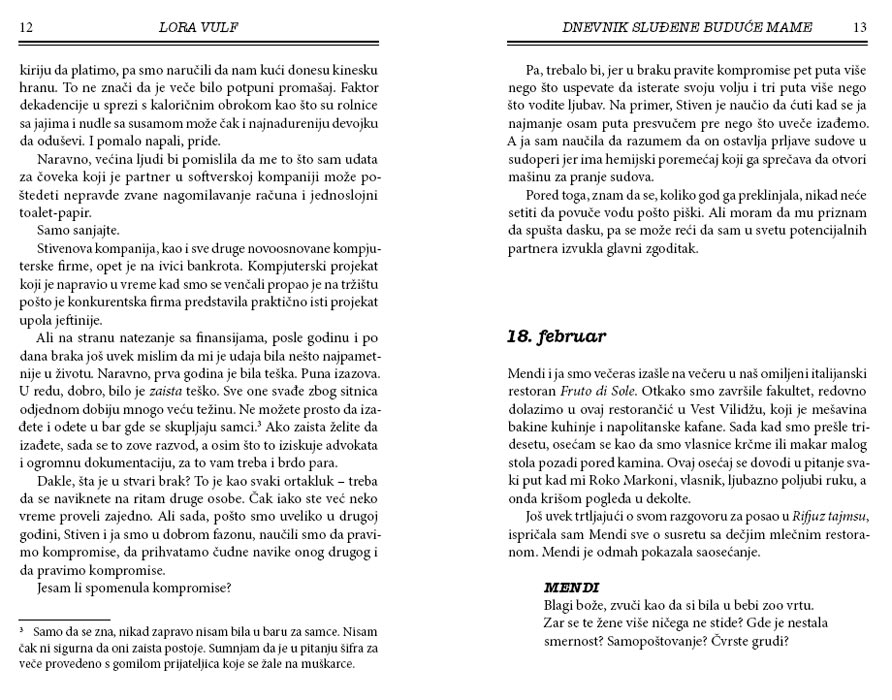 Dnevnik Sluđene Buduće Mame, Lora Vulf - pogled 4