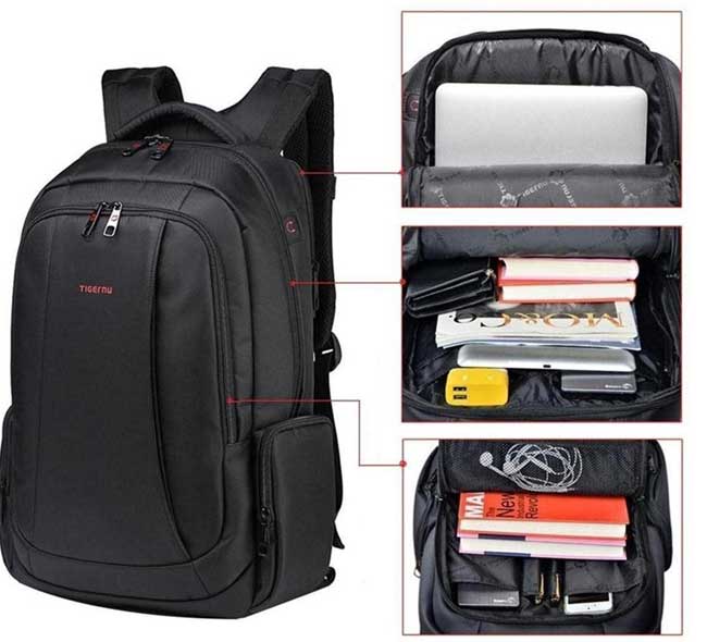 Ranac za laptop sa džepom protiv krađe Tigernu TB3143 Black - pogled 4