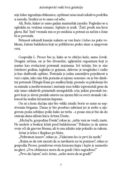 Autostoperski Vodič Kroz Galaksiju, Daglas Adams - pogled 4