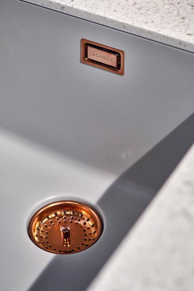 Granitna sudopera Lithos N-200S bela - pogled 4