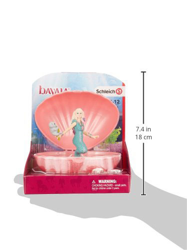 Schleich Figura Bayala - Sirena sa malom fokom u školjci 70564 - pogled 4