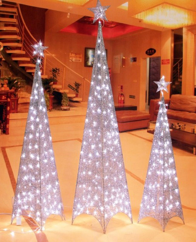 Svetleća Piramida Roze Abažur - 120 cm Jelka - pogled 4