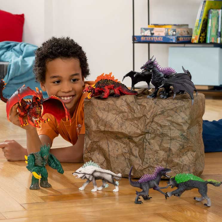 Schleich Figure Eldrador - Lava Zmaj 70138 - pogled 4