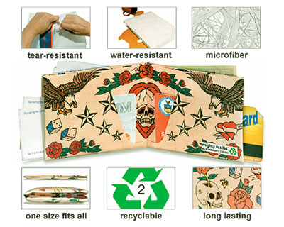 DynoMighty Neuništivi novčanik - Tattoo Mighty Wallet™ DY-415 - pogled 4