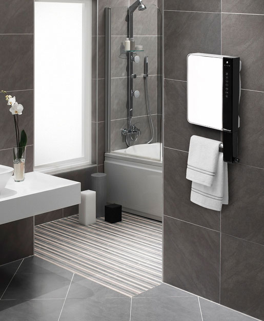 Zidna grejalica za kupatilo sa sušačem peškira Radialight Windy - pogled 4