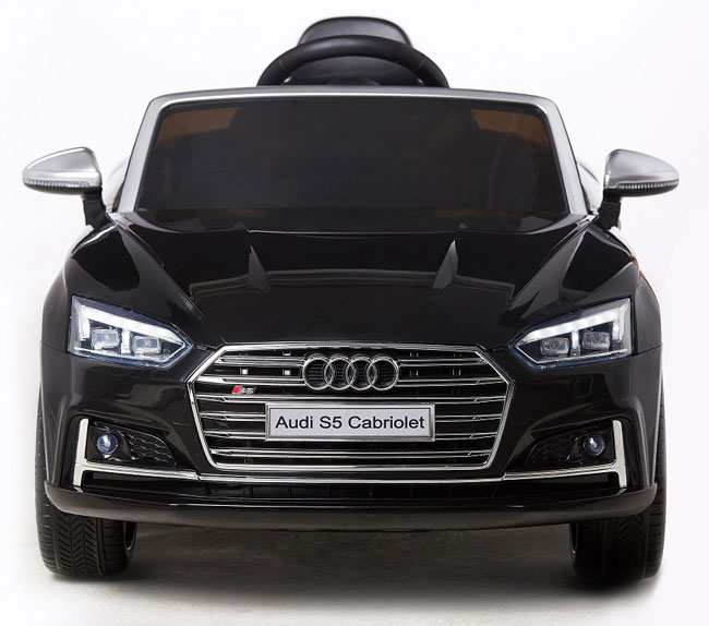 Automobil na akumulator Audi S5 Cabriolet crni - pogled 4