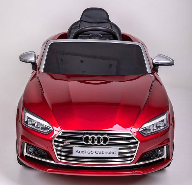 Automobil na akumulator Audi S5 Cabriolet crveni - pogled 4