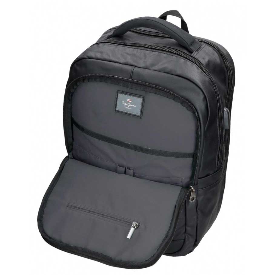 Ranac za laptop 15.6in Pepe Jeans Hatfield black 77727 - pogled 4