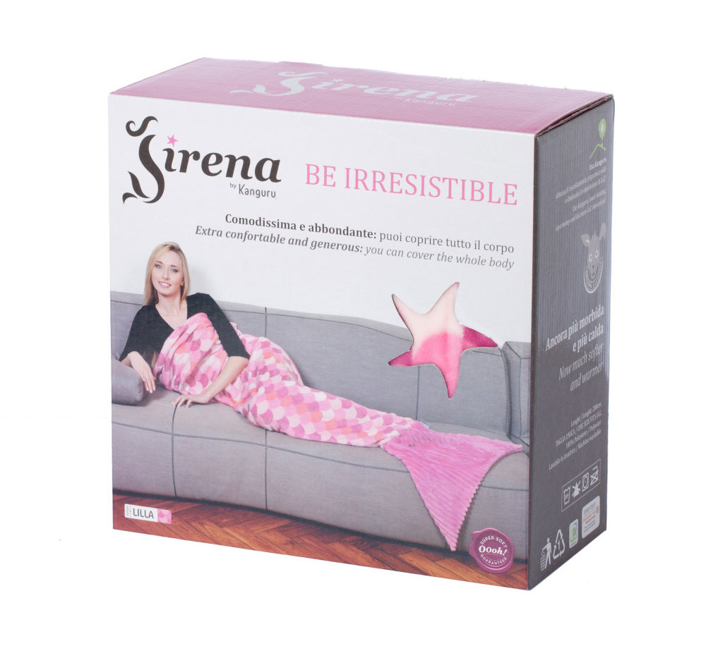 Kanguru sirena ćebe roze - pogled 4