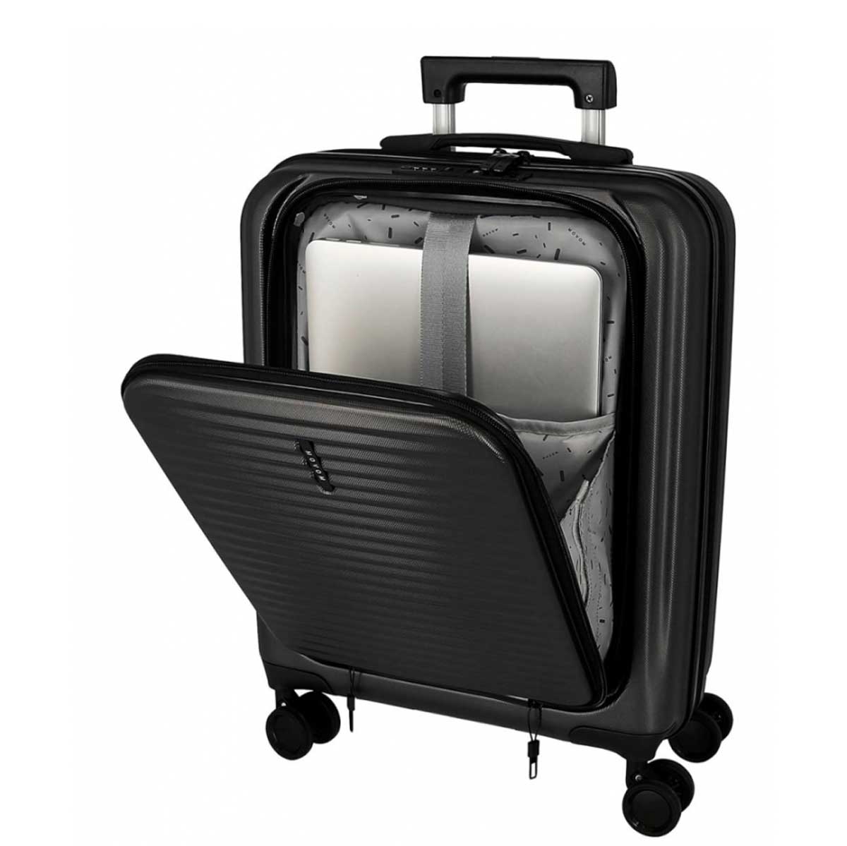 Kabinski ABS kofer 55cm sa odeljkom za laptop Movom Dayton black 53512 - pogled 4