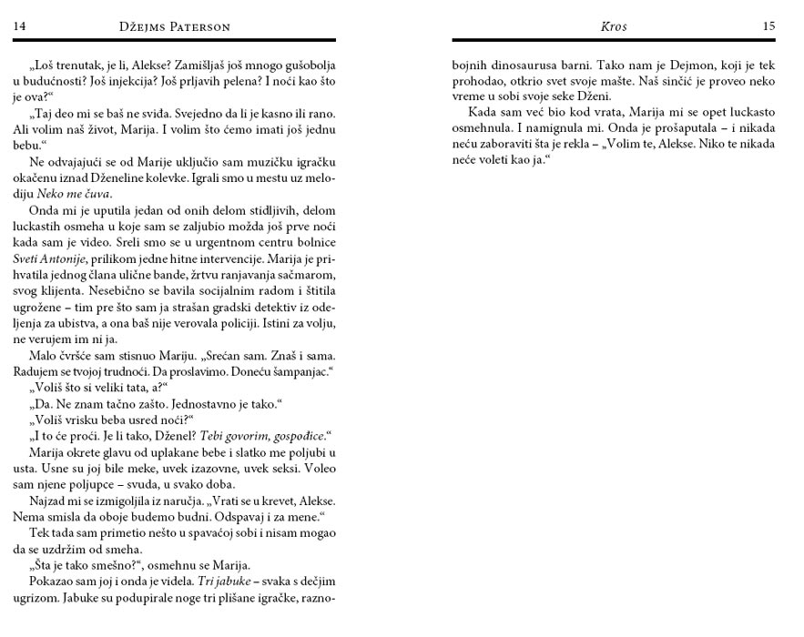Kros, Džejms Paterson - pogled 4