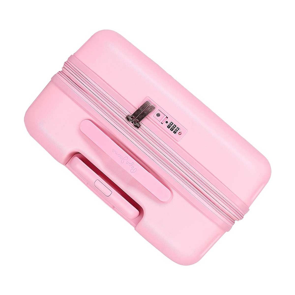 Koferi za putovanja 70cm i 55cm Pepe Jeans Highlight pink 76895 - pogled 4