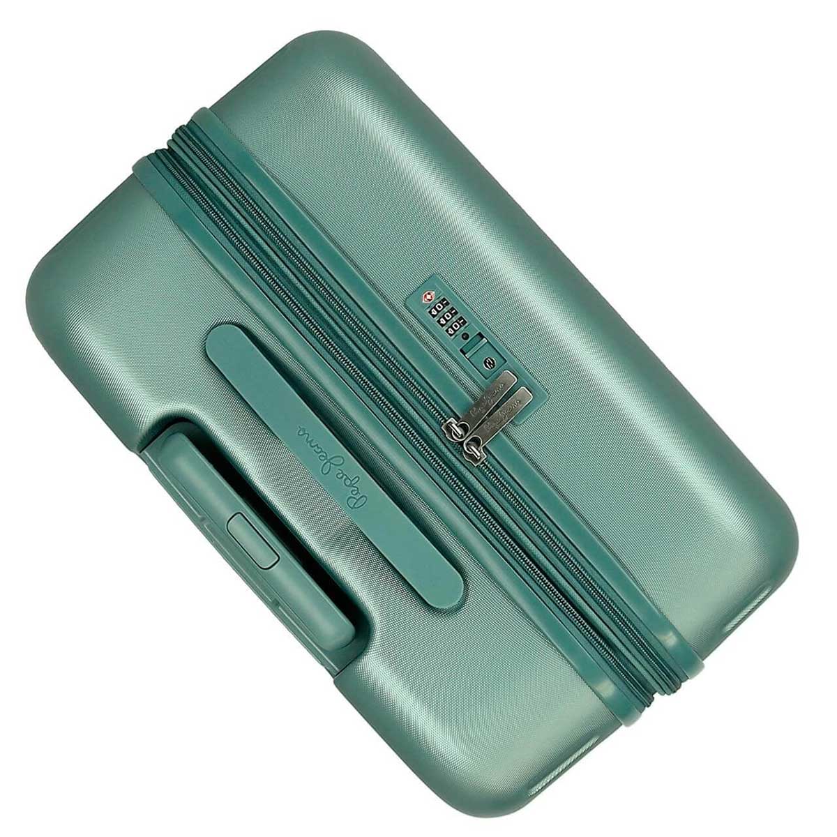 Koferi za putovanja 70cm i 55cm Pepe Jeans Highlight green 76895 - pogled 4