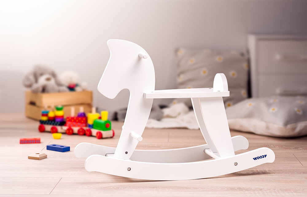 Woodyland Drveni beli konjić - klackalica 91835 - pogled 4