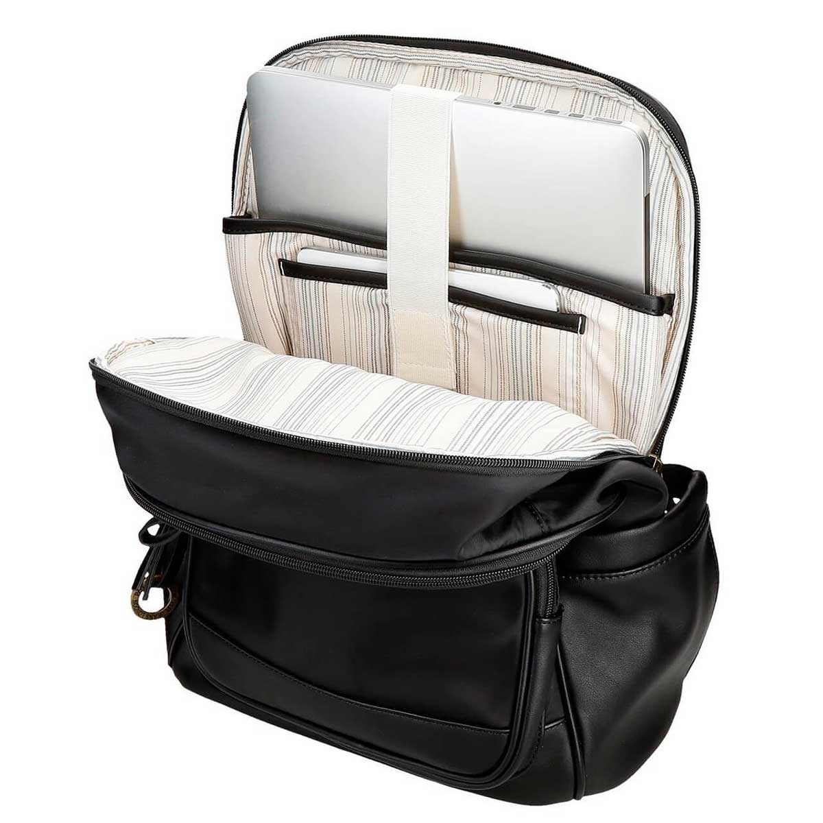 Ranac 40cm Pepe Jeans Morgan black 79224 - pogled 4