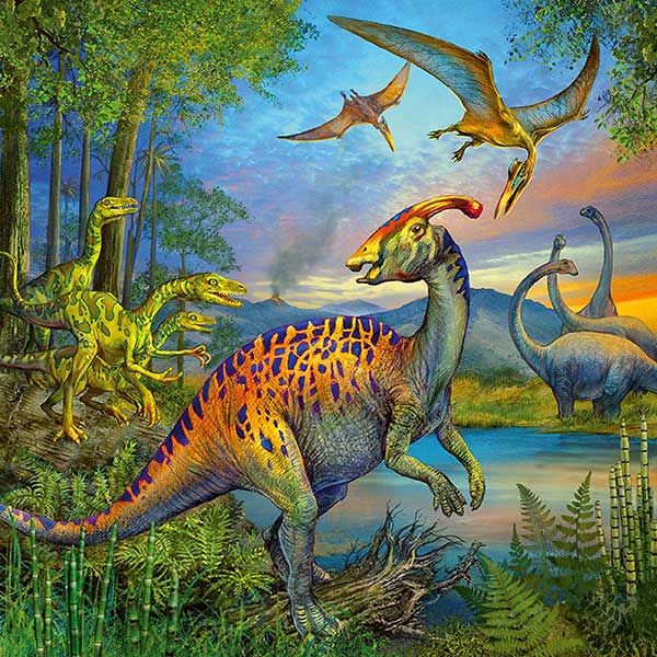 Puzzle 3x49 delova Dinosaurusi Ravensburger 09317 - pogled 4