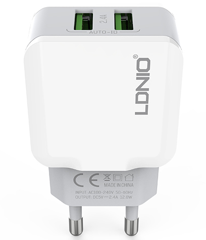 USB punjač sa 2 porta LDNIO A2202 - pogled 4