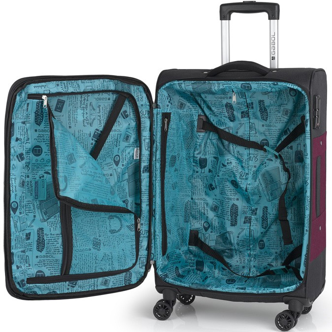 Srednji EVA kofer sa 4 točka Gabol Saga 117046-08 - pogled 4