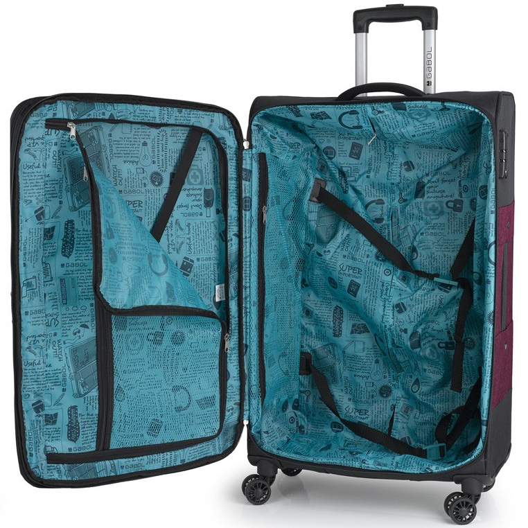 Veliki EVA kofer sa 4 točka Gabol Saga 117047-08 - pogled 4