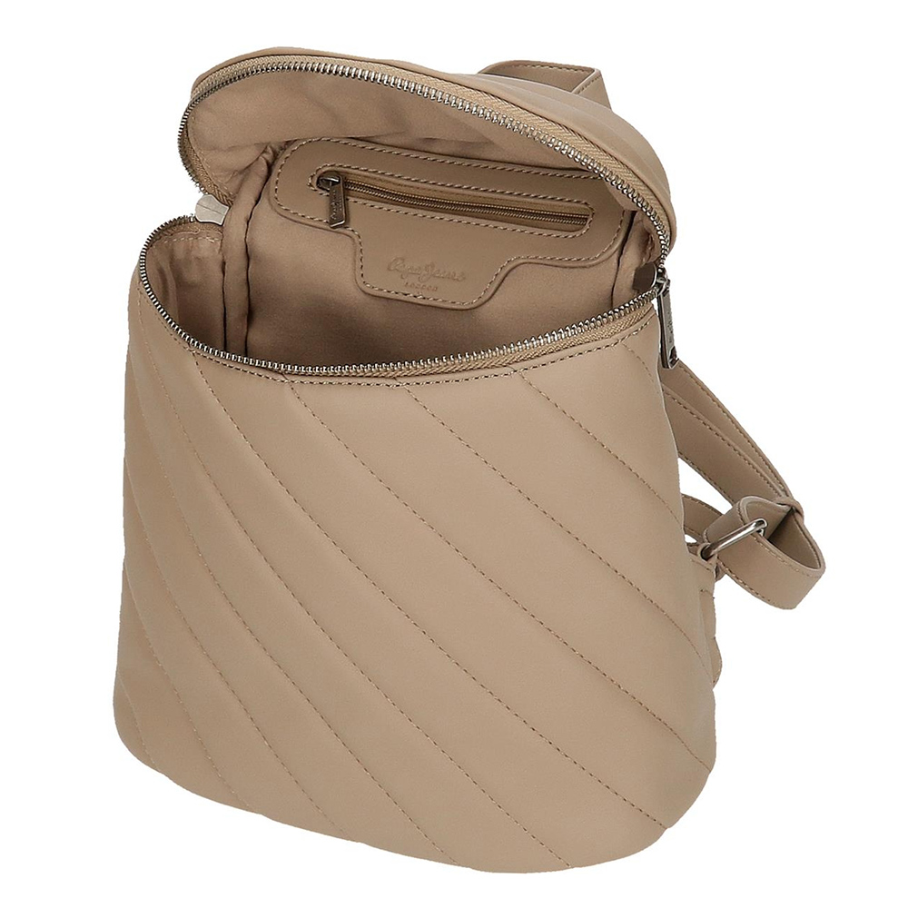 Modni ranac 25cm Pepe Jeans Kylie beige 72020 - pogled 4